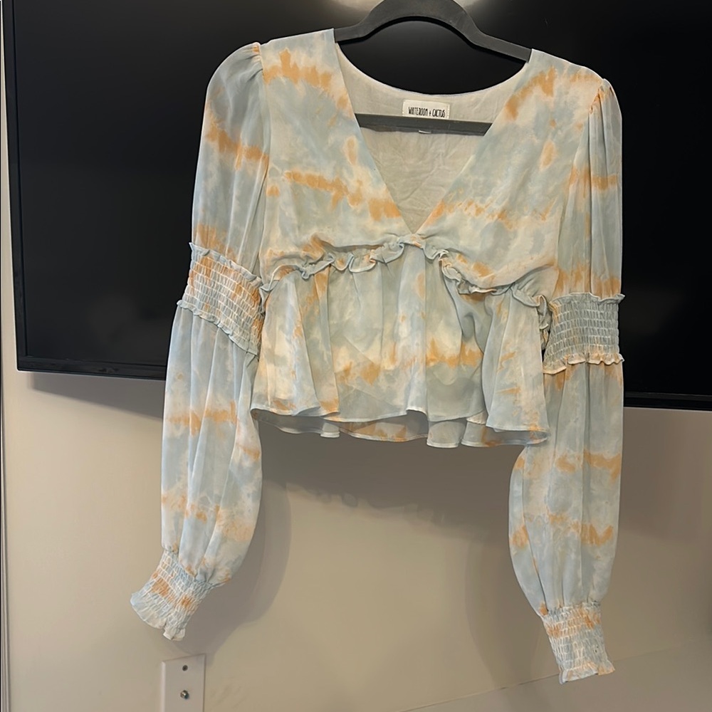 Women's Tie-Dye Long Sleeve Top
